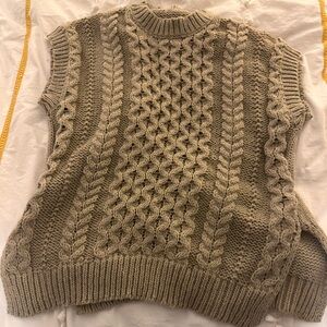 Cable Knit Sweater Vest